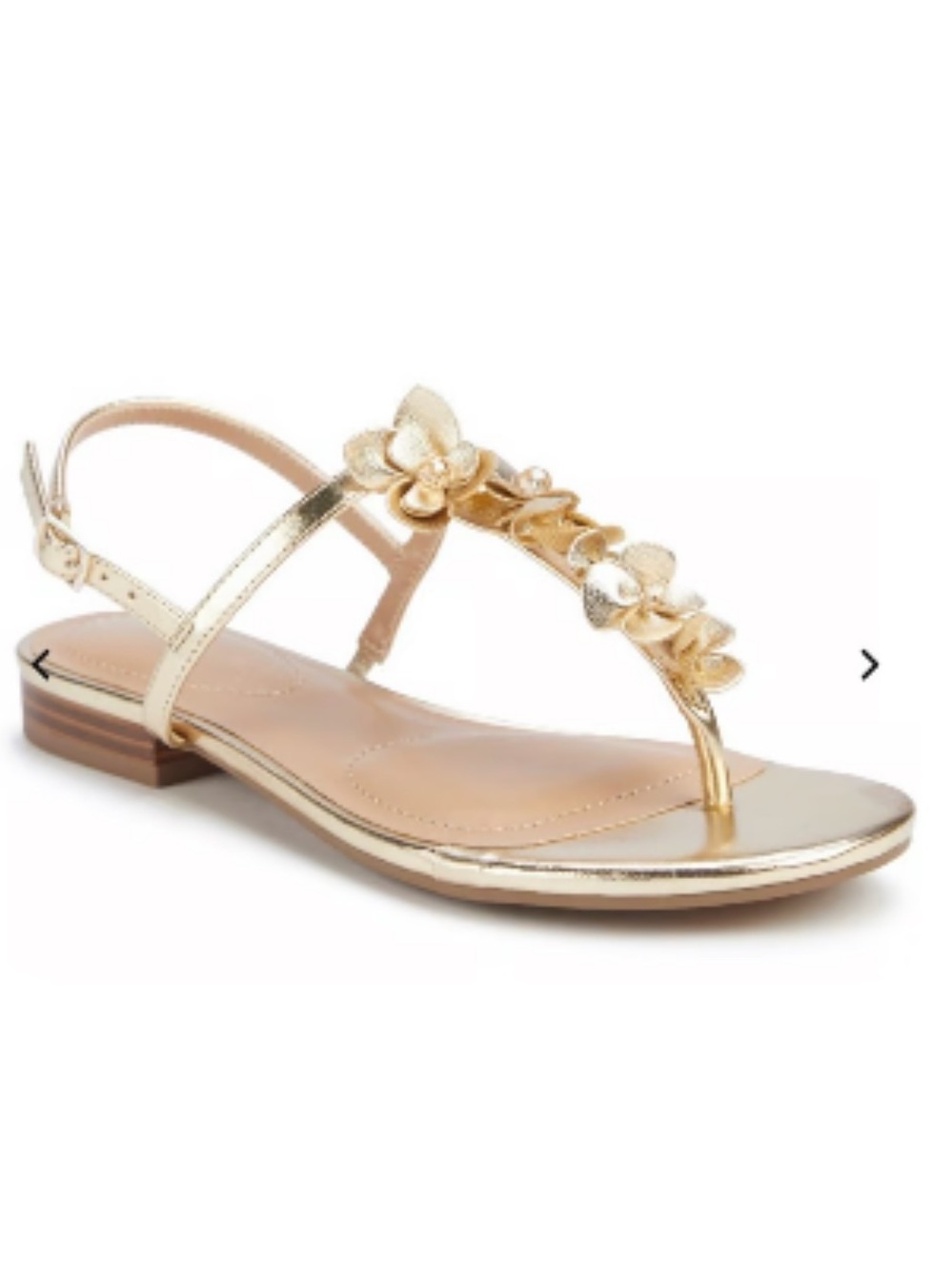 Anne Klein Flavia Gold Sandal 7.5